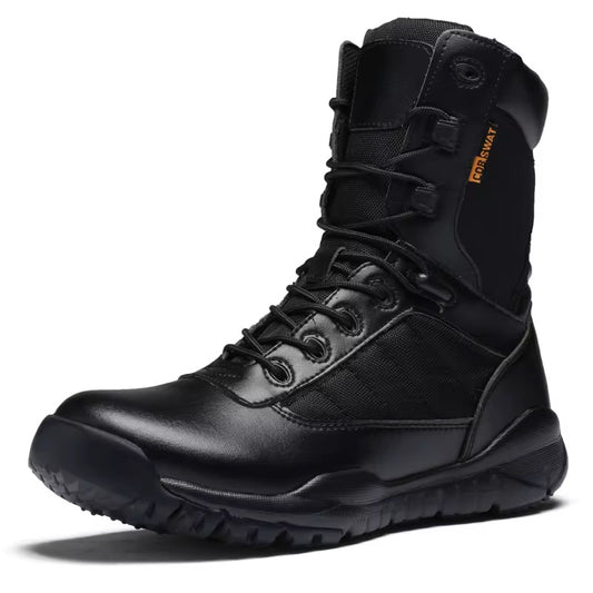 Botas De Combate Botas Hiking Boots Jungle Black Leather Combat Boots