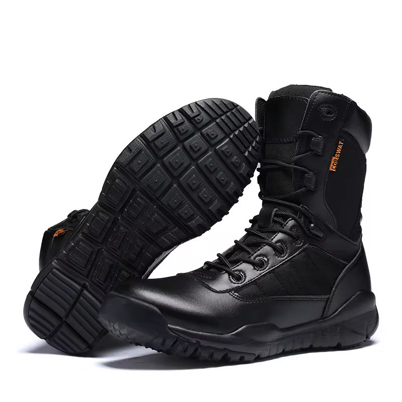 Botas De Combate Botas Hiking Boots Jungle Black Leather Combat Boots