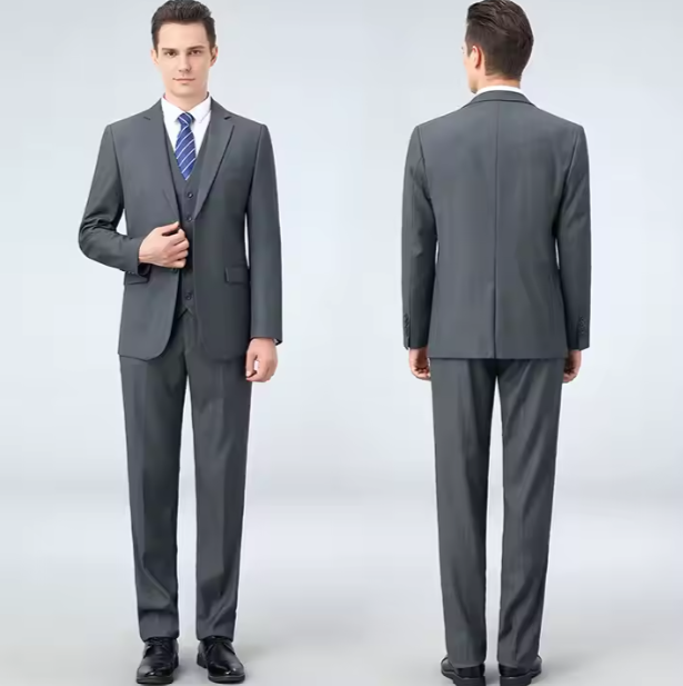 Elegant High-End Custom 3-Piece Slim Fit Formal Business Suit for Men